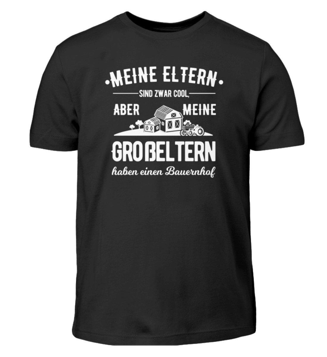 Großeltern Bauernhof · Kinder T-Shirt-Kinder T-Shirt-Black-3/4 (98/104)-Agrarstarz