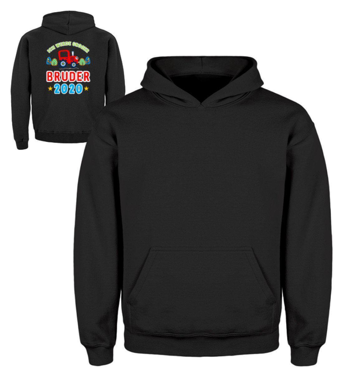 Großer Bruder 2020 · Kinder Kapuzenpullover Hoodie-Kinder Hoodie-Jet Black-3/4 (98/104)-Agrarstarz