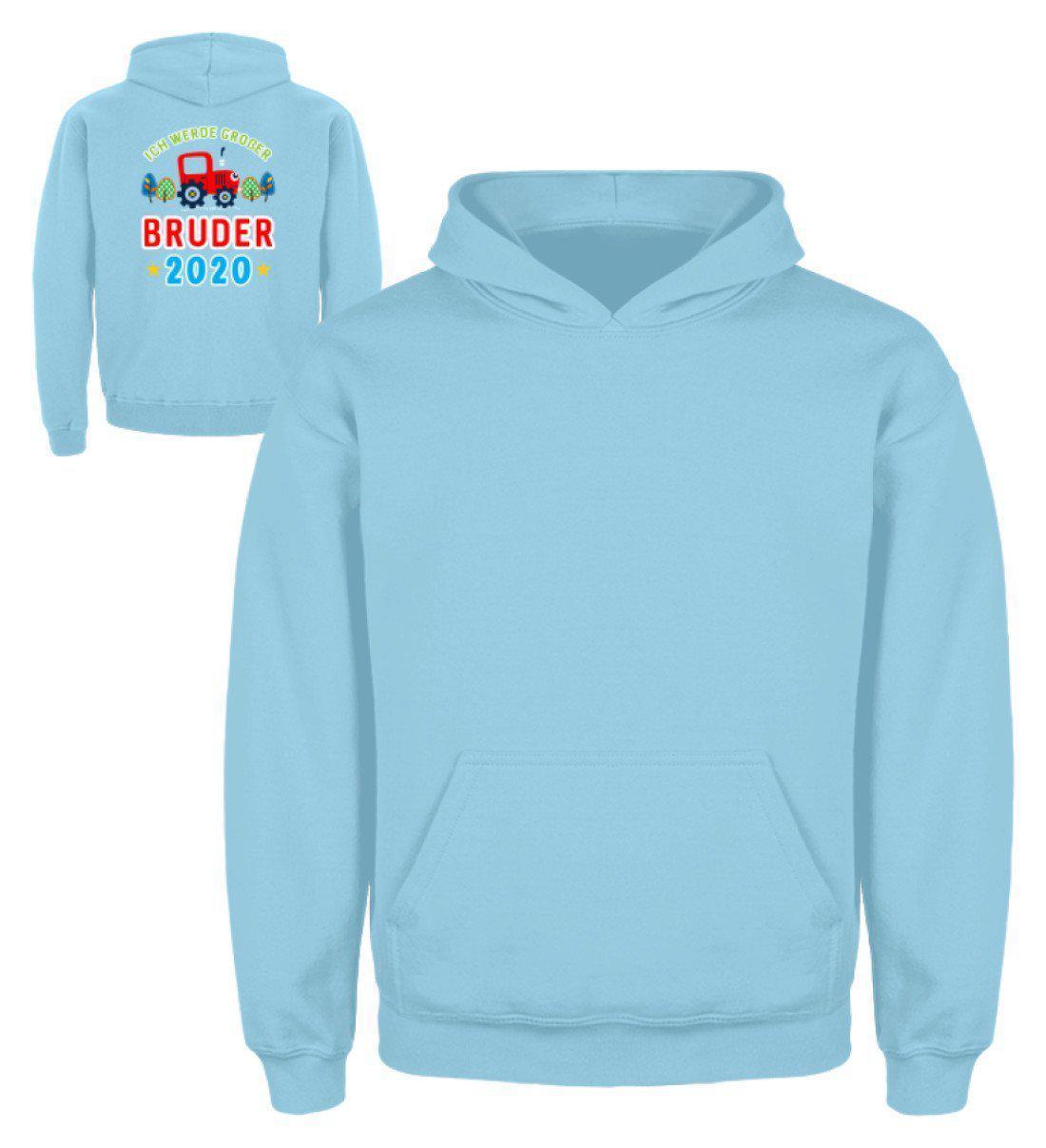 Großer Bruder 2020 · Kinder Kapuzenpullover Hoodie-Kinder Hoodie-Sky Blue-3/4 (98/104)-Agrarstarz
