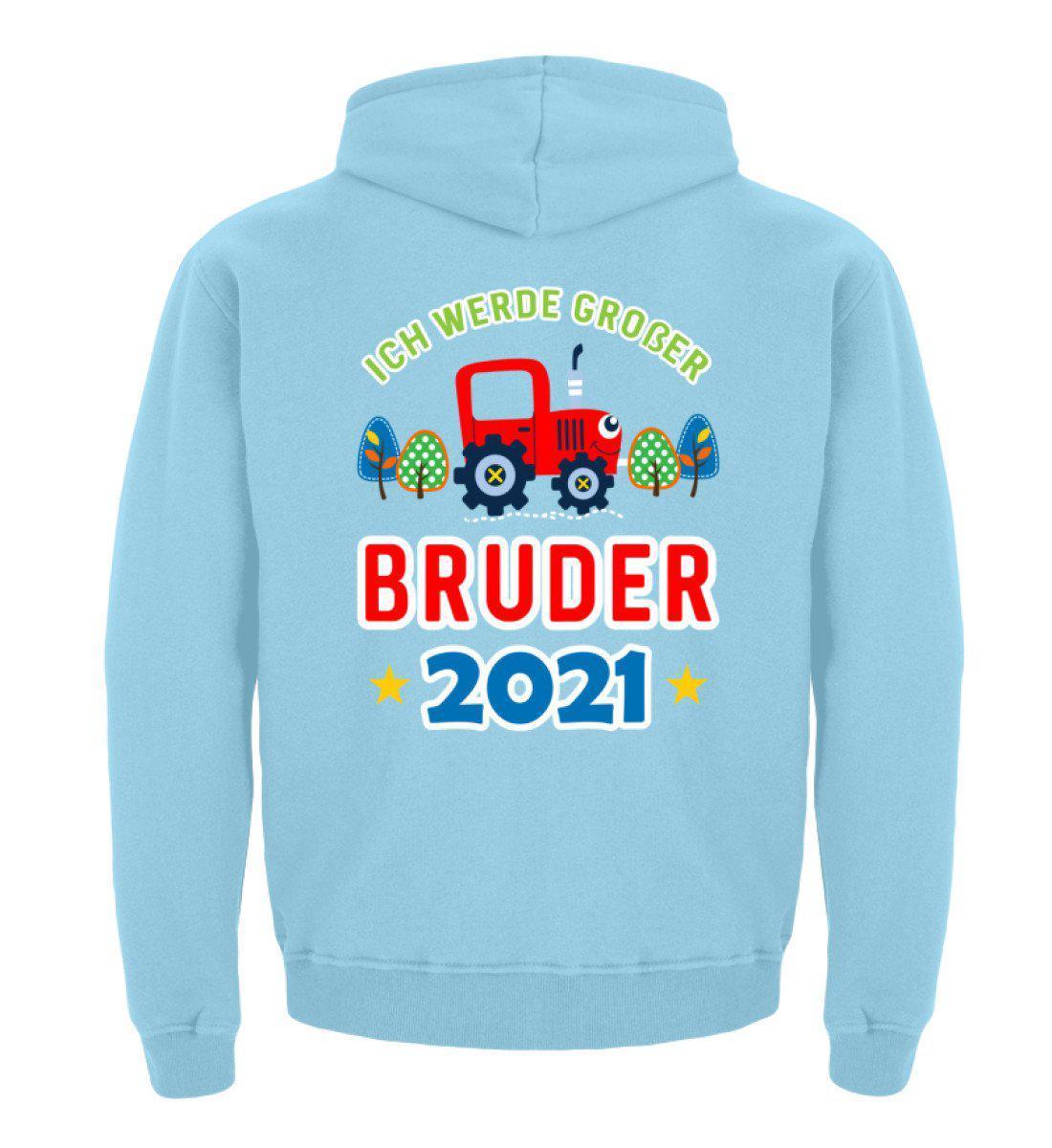 Großer Bruder 2021 · Kinder Kapuzenpullover Hoodie-Kinder Hoodie-Sky Blue-12/14 (152/164)-Agrarstarz