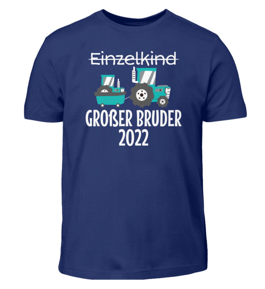 Großer Bruder 2022 Traktor · Kinder T-Shirt-Kinder T-Shirt-Indigo-12/14 (152/164)-Agrarstarz