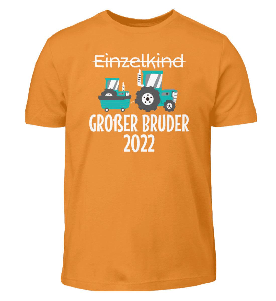 Großer Bruder 2022 Traktor · Kinder T-Shirt-Kinder T-Shirt-Orange-12/14 (152/164)-Agrarstarz
