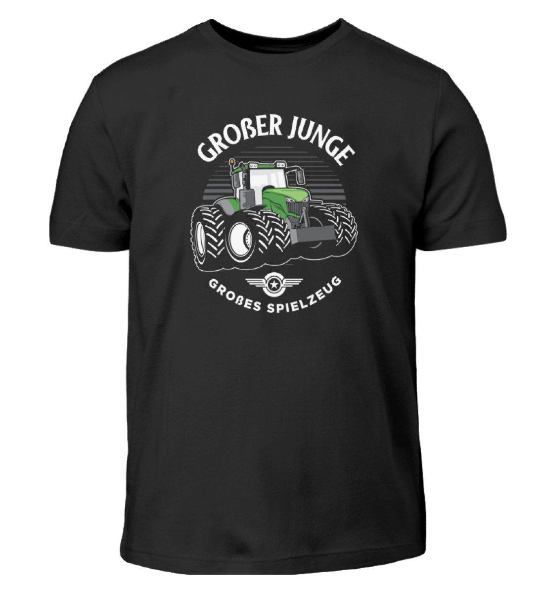 Großer Junge großes Spielzeug · Kinder T-Shirt-Kinder T-Shirt-Black-12/14 (152/164)-Agrarstarz