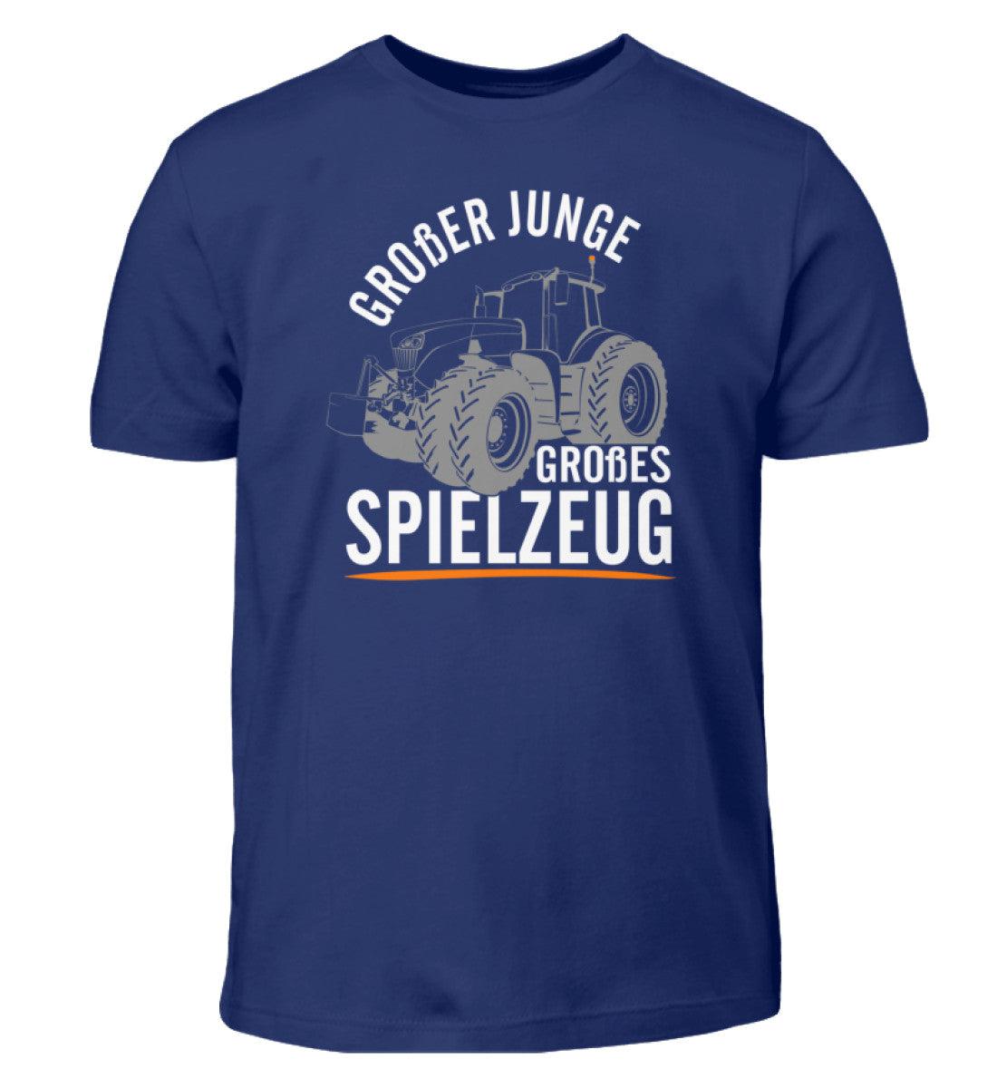 Großer Junge großes Spielzeug · Kinder T-Shirt-Kinder T-Shirt-Indigo-12/14 (152/164)-Agrarstarz