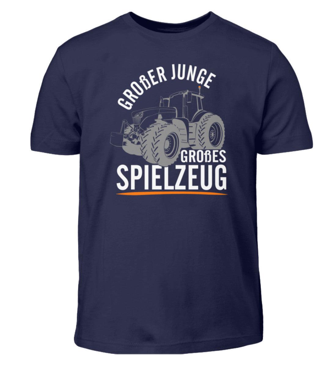 Großer Junge großes Spielzeug · Kinder T-Shirt-Kinder T-Shirt-Navy-12/14 (152/164)-Agrarstarz