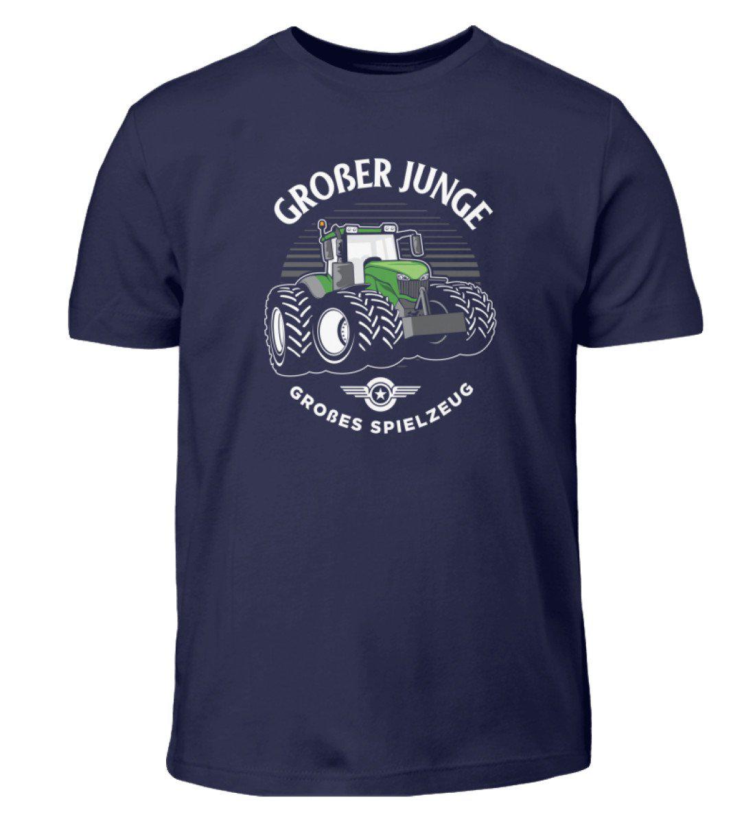 Großer Junge großes Spielzeug · Kinder T-Shirt-Kinder T-Shirt-Navy-12/14 (152/164)-Agrarstarz