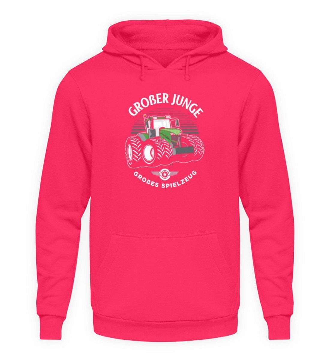 Großer Junge großes Spielzeug · Unisex Kapuzenpullover Hoodie-Unisex Hoodie-Hot Pink-S-Agrarstarz