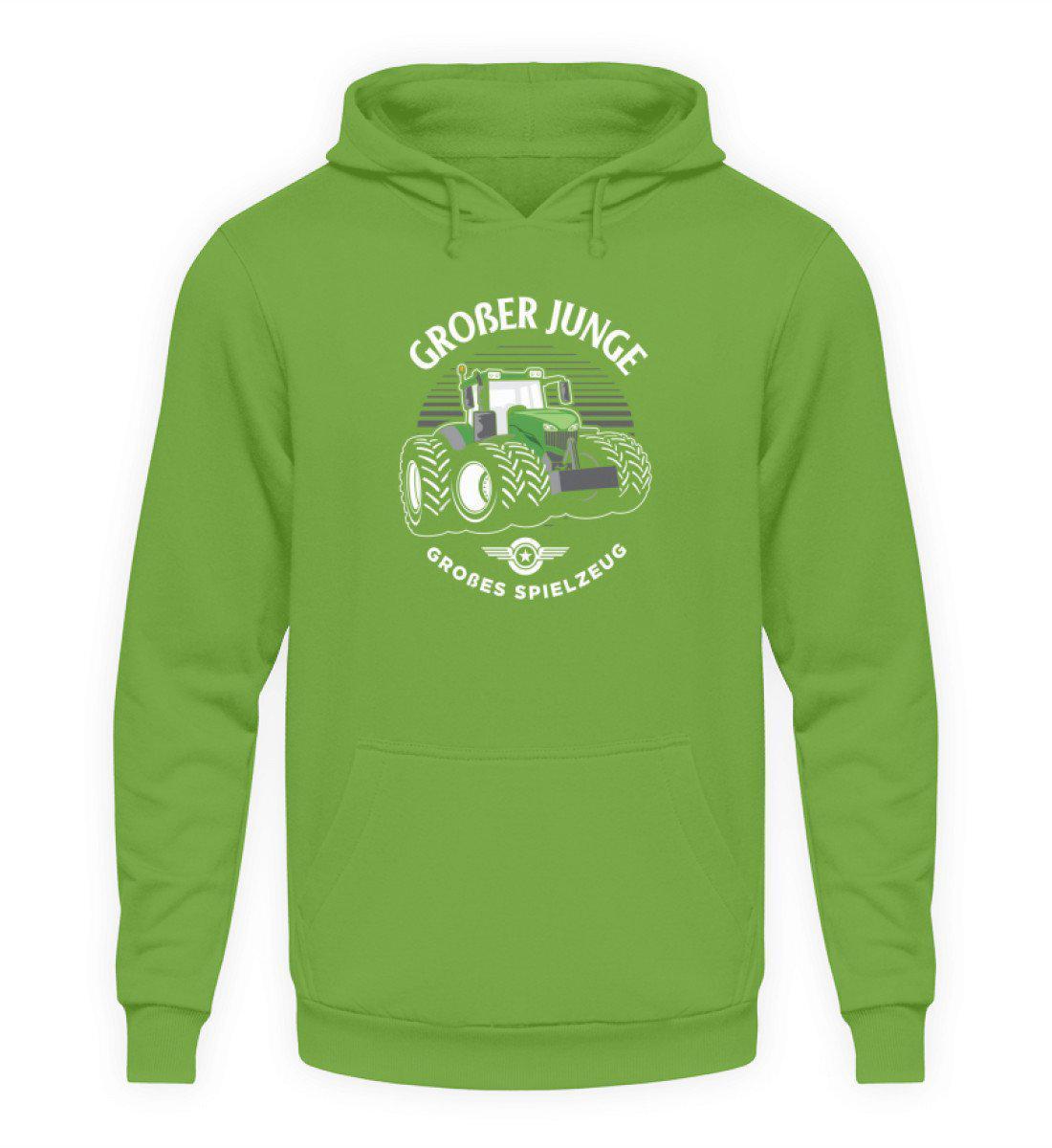 Großer Junge großes Spielzeug · Unisex Kapuzenpullover Hoodie-Unisex Hoodie-LimeGreen-S-Agrarstarz