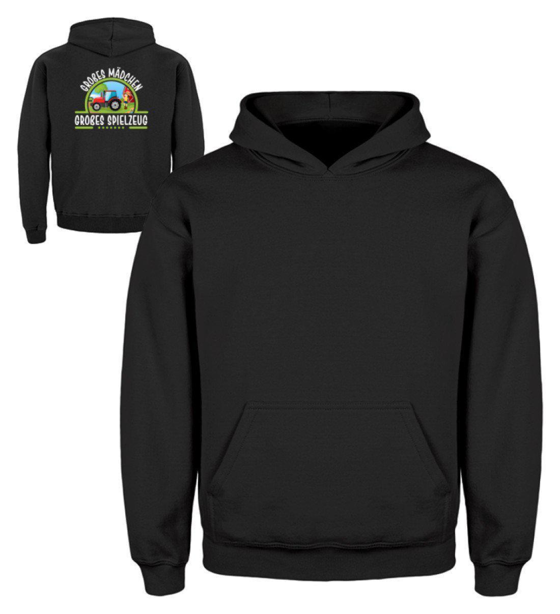 Großes Mädchen · Kinder Kapuzenpullover Hoodie-Kinder Hoodie-Jet Black-3/4 (98/104)-Agrarstarz