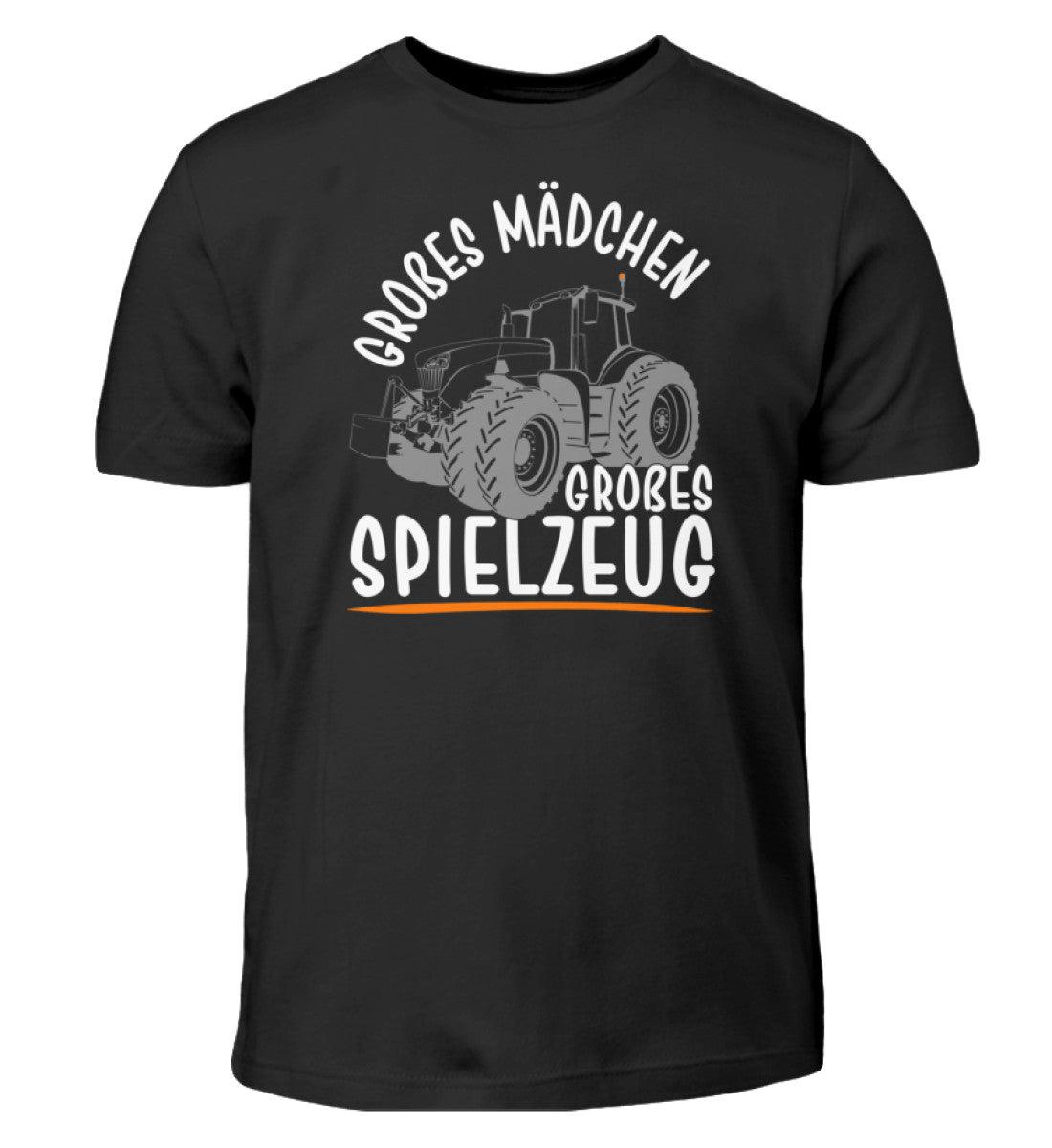 Großes Mädchen großes Spielzeug · Kinder T-Shirt-Kinder T-Shirt-Black-12/14 (152/164)-Agrarstarz