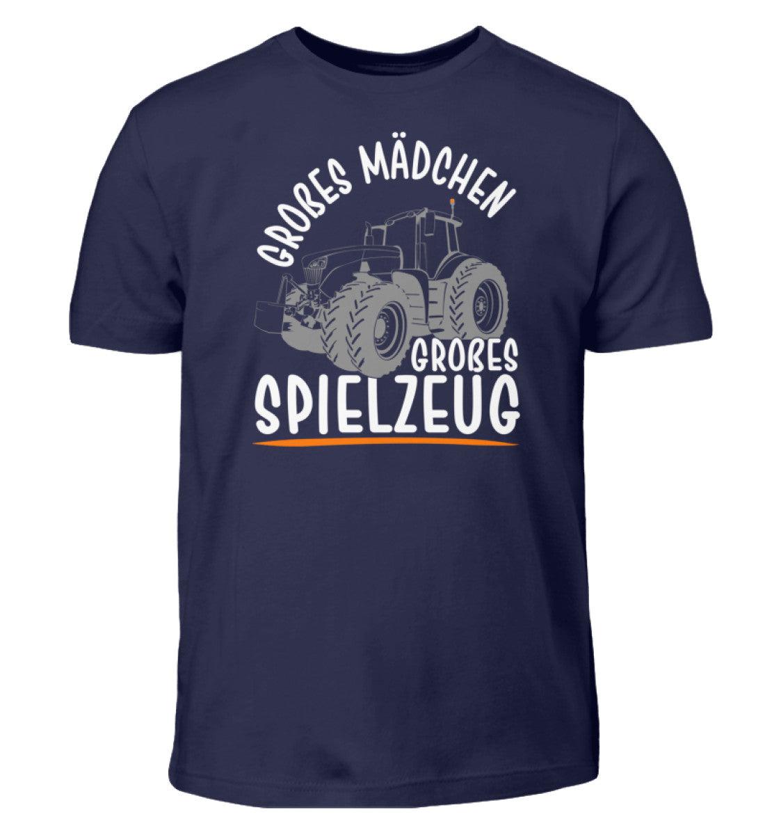Großes Mädchen großes Spielzeug · Kinder T-Shirt-Kinder T-Shirt-Navy-12/14 (152/164)-Agrarstarz