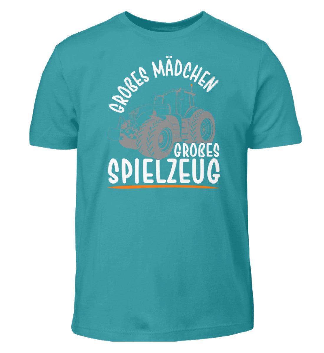 Großes Mädchen großes Spielzeug · Kinder T-Shirt-Kinder T-Shirt-Swimming Pool-12/14 (152/164)-Agrarstarz