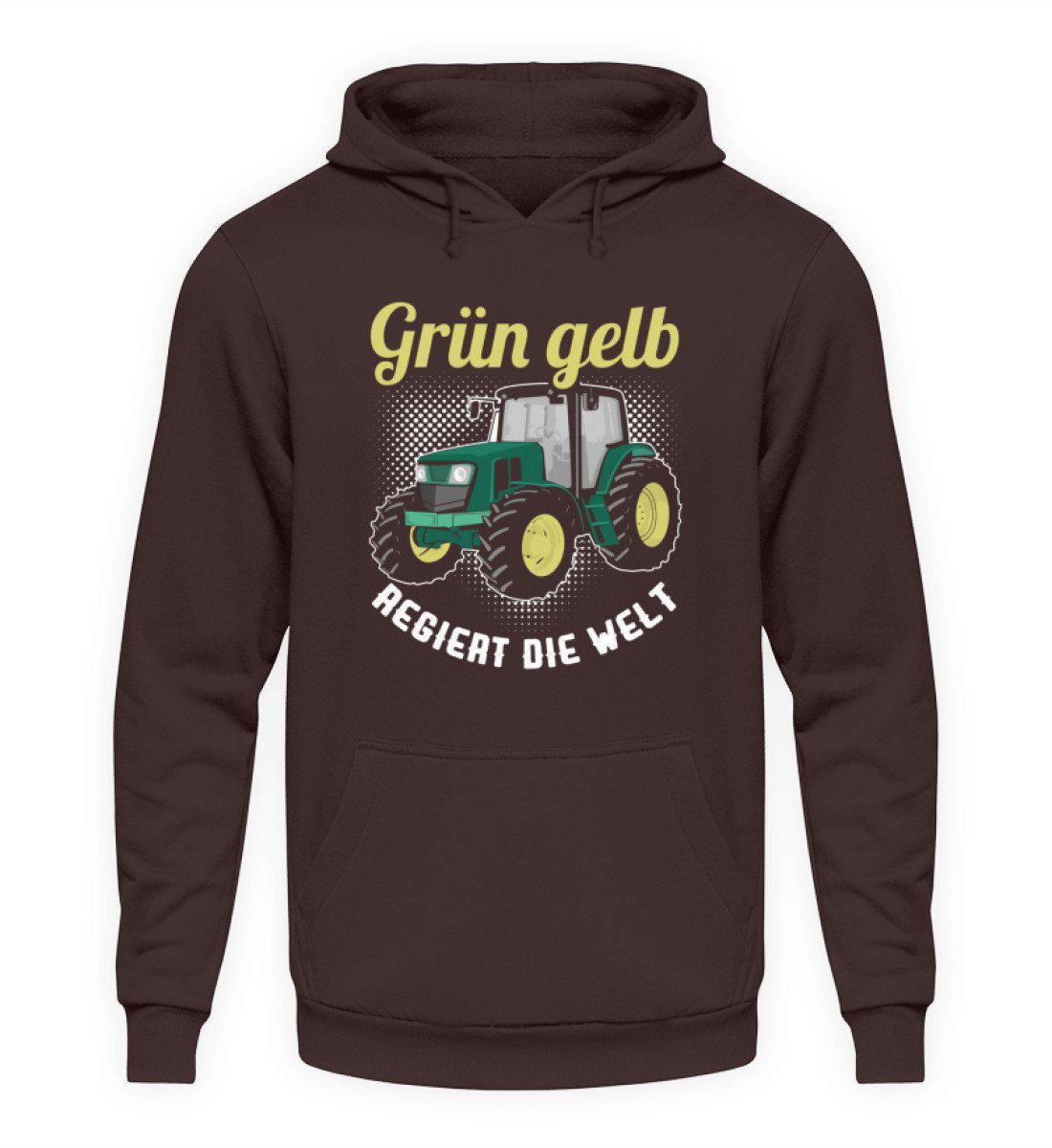 Grün gelb regiert die Welt · Unisex Kapuzenpullover Hoodie-Unisex Hoodie-Hot Chocolate-S-Agrarstarz