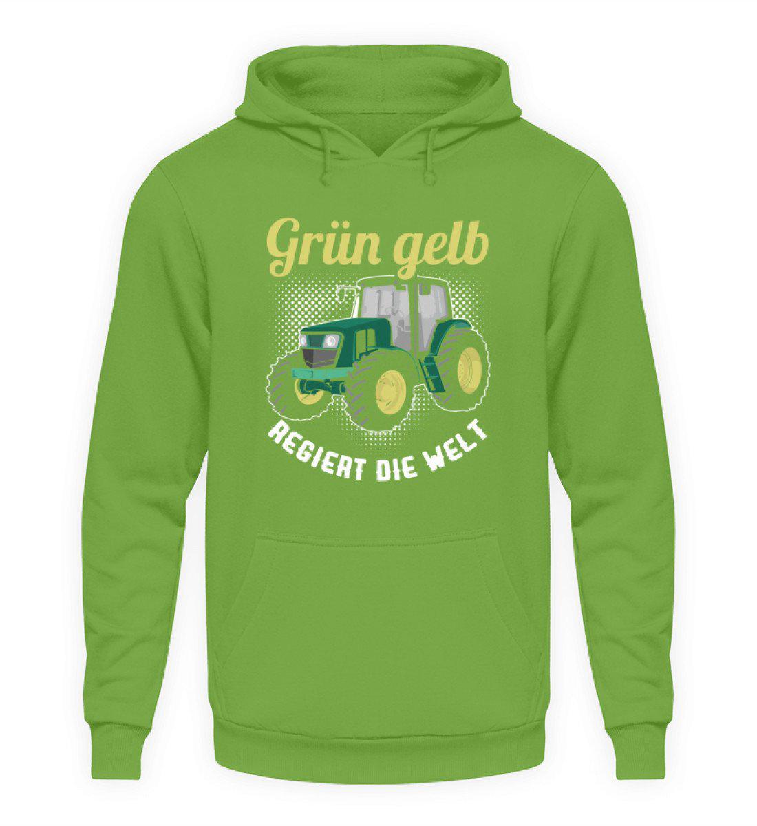 Grün gelb regiert die Welt · Unisex Kapuzenpullover Hoodie-Unisex Hoodie-LimeGreen-S-Agrarstarz