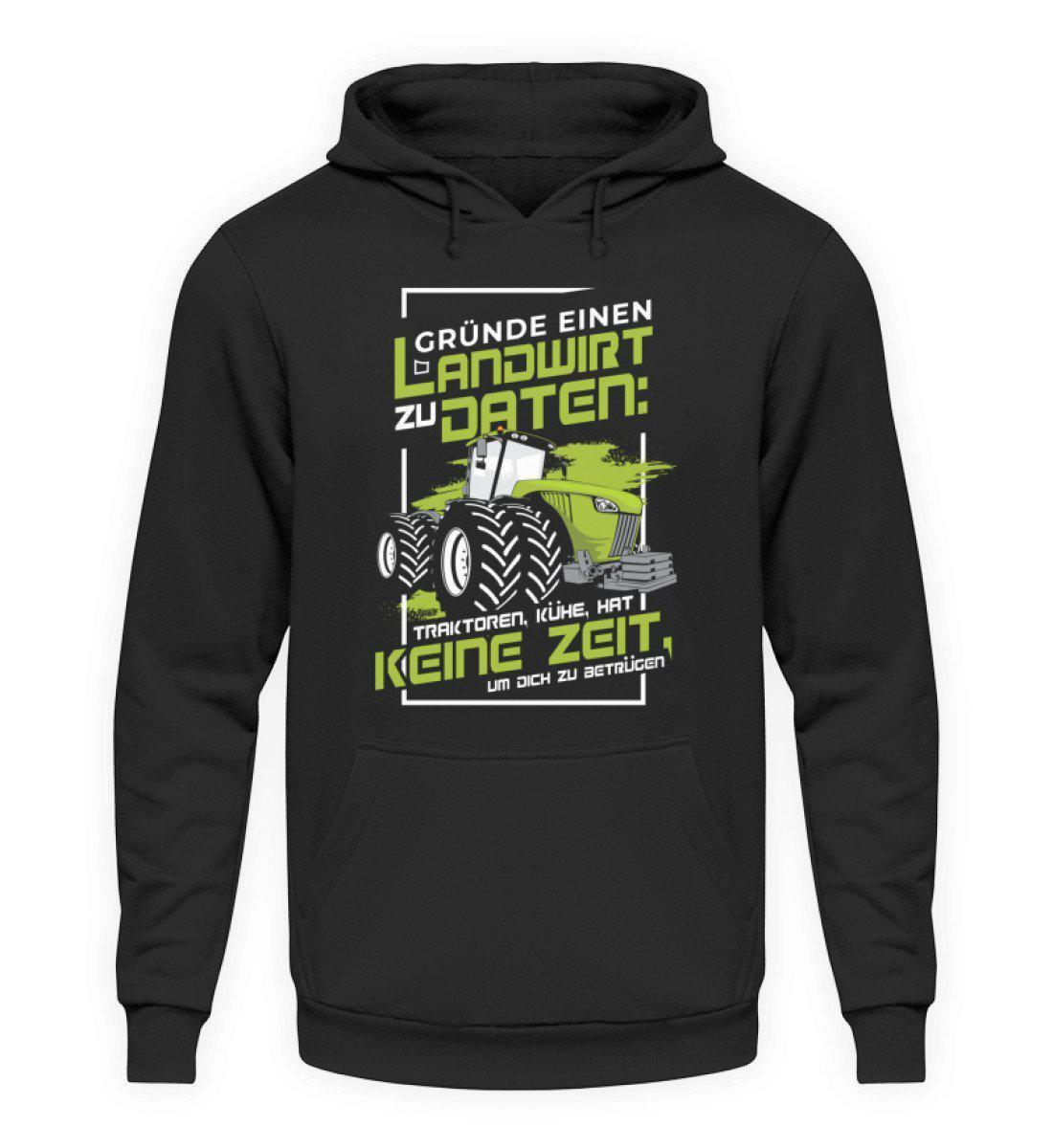 Gründe Landwirt Daten · Unisex Kapuzenpullover Hoodie-Unisex Hoodie-Jet Black-S-Agrarstarz