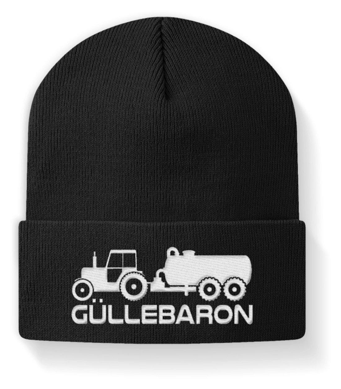 Güllebaron · Beanie Mütze-Beanie mit Stick-Black-M-Agrarstarz