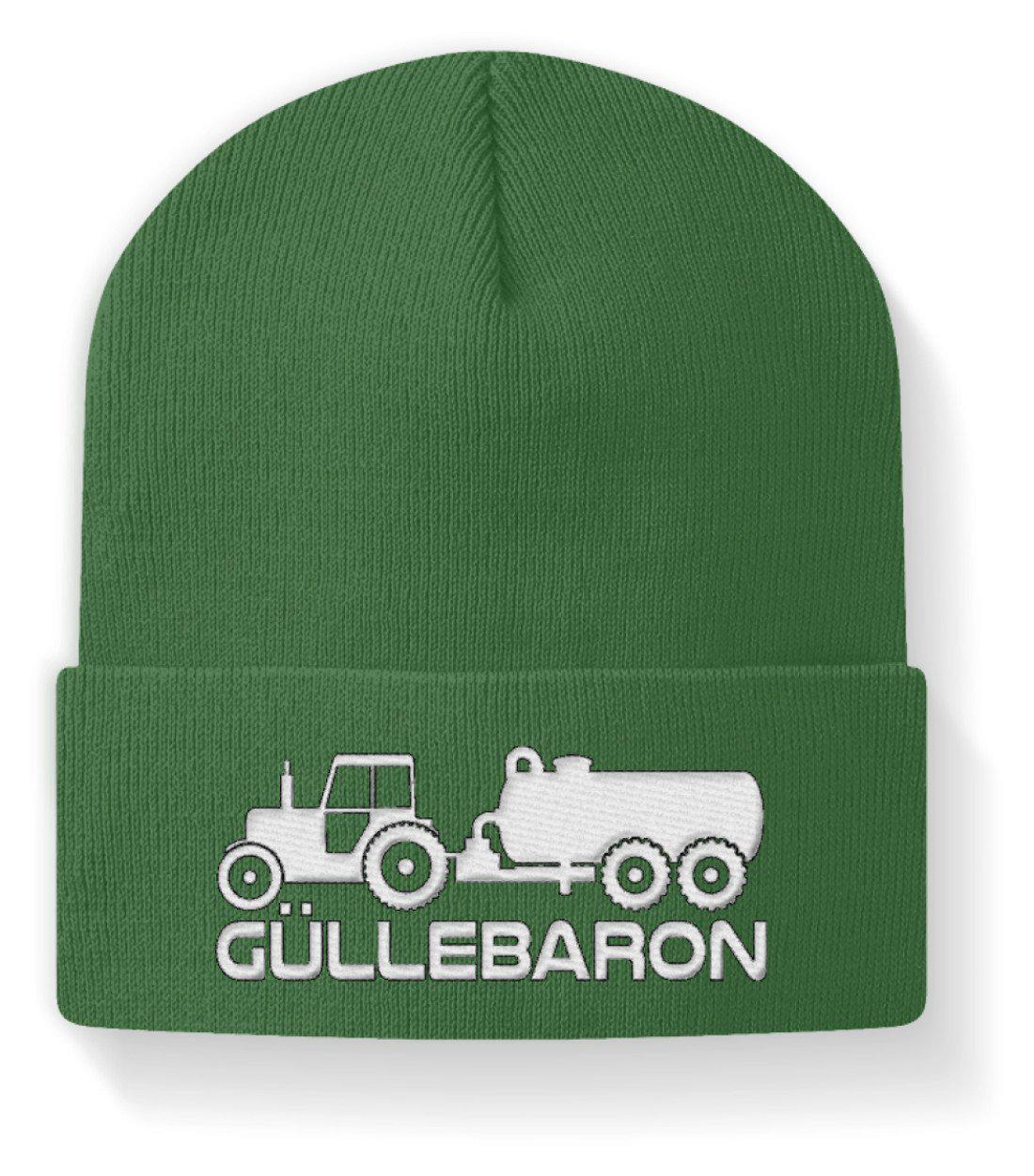 Güllebaron · Beanie Mütze-Beanie mit Stick-Moss Green-M-Agrarstarz