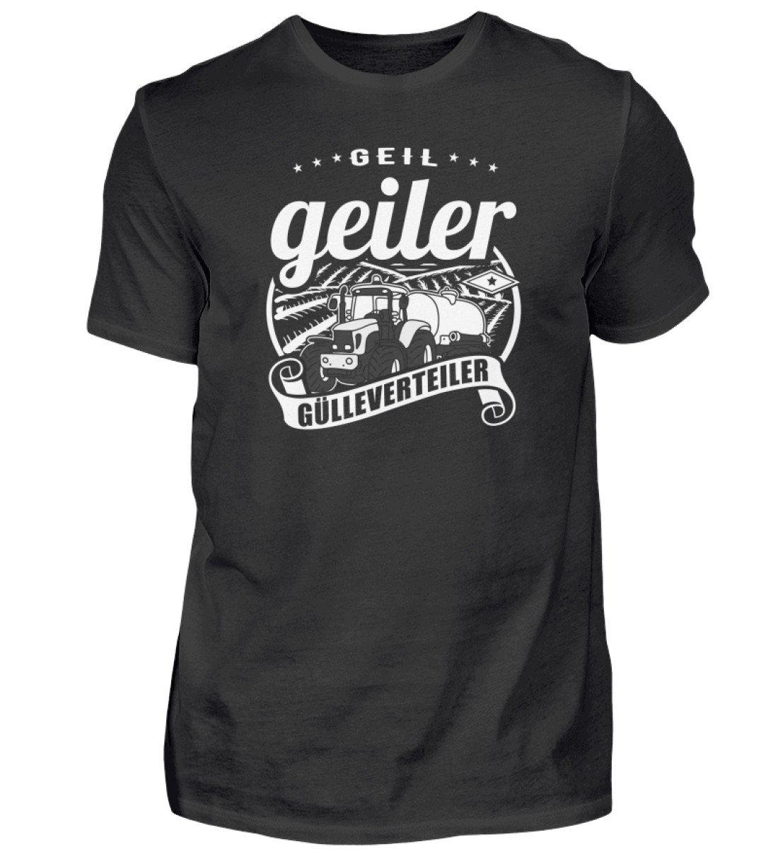 Gülleverteiler · Herren T-Shirt-Herren Basic T-Shirt-Black-S-Agrarstarz