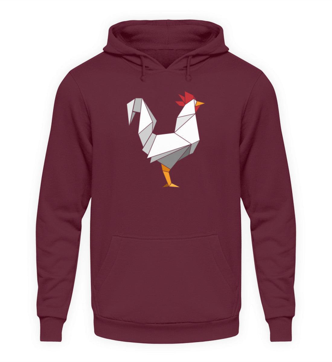 Hahn Polygon · Unisex Kapuzenpullover Hoodie-Unisex Hoodie-Burgundy-S-Agrarstarz