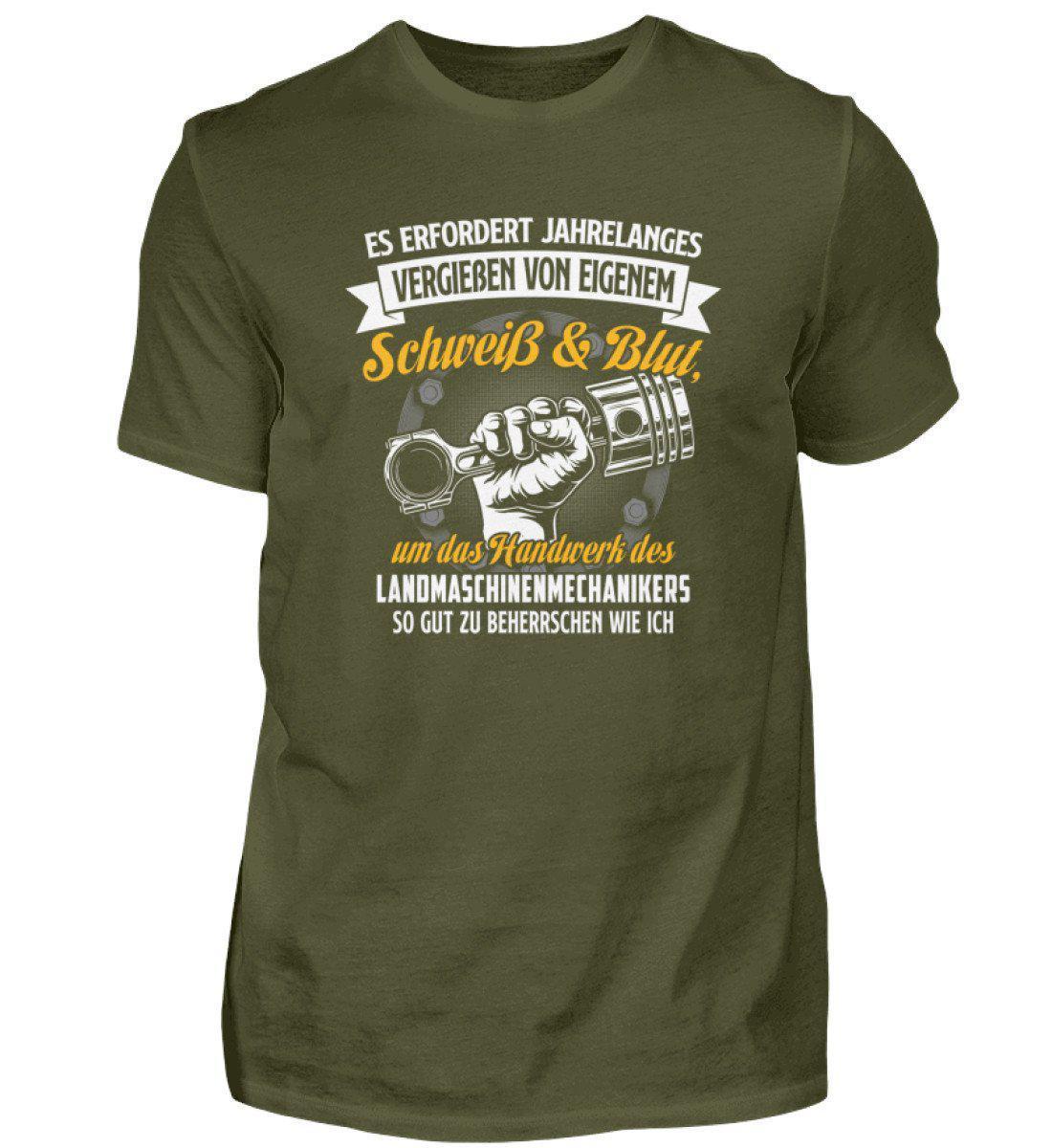 Handwerk Landmaschinenmechaniker · Herren T-Shirt-Herren Basic T-Shirt-Urban Khaki-S-Agrarstarz
