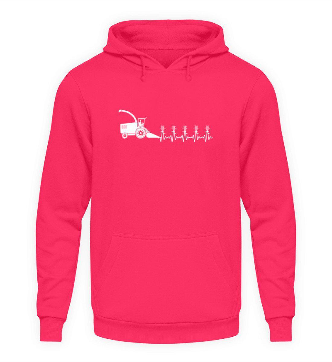 Heartbeat Häcksler · Unisex Kapuzenpullover Hoodie-Unisex Hoodie-Hot Pink-S-Agrarstarz