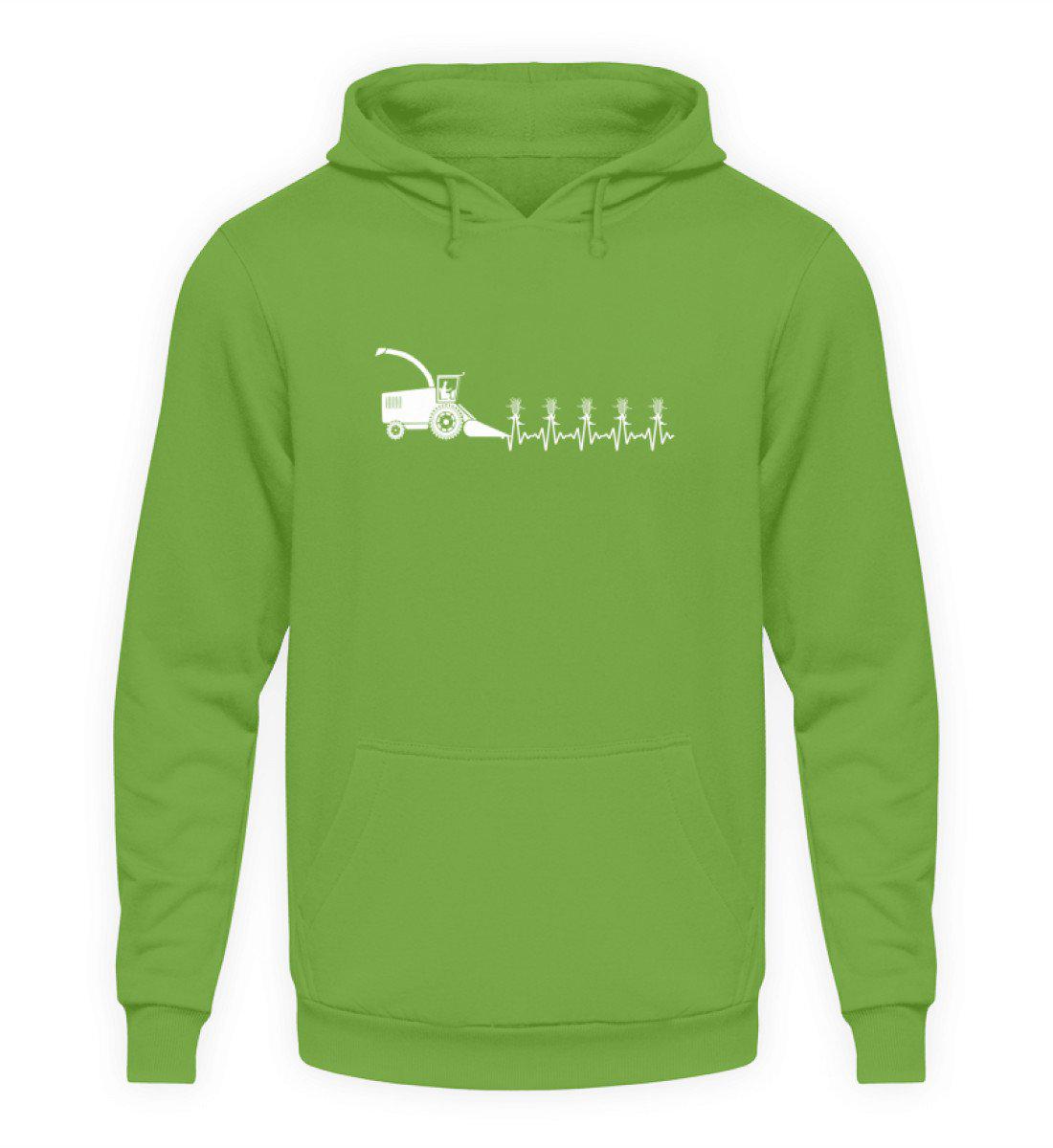 Heartbeat Häcksler · Unisex Kapuzenpullover Hoodie-Unisex Hoodie-LimeGreen-S-Agrarstarz