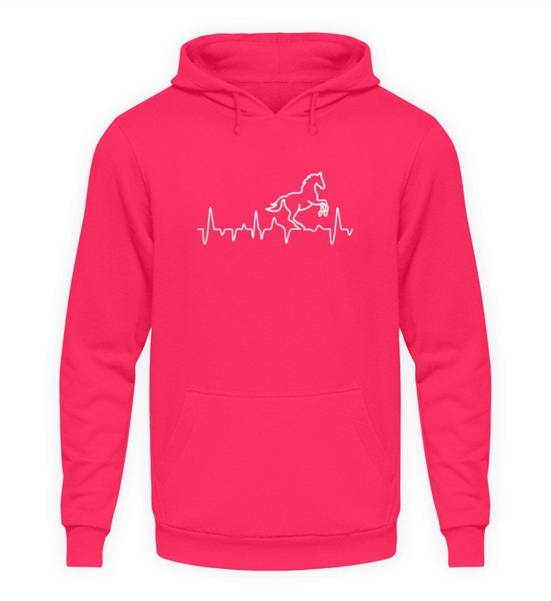 Heartbeat Pferd · Unisex Kapuzenpullover Hoodie-Unisex Hoodie-Hot Pink-S-Agrarstarz