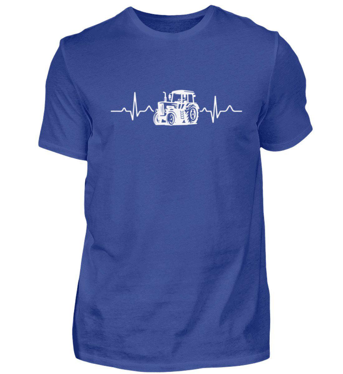 Heartbeat Traktor · Herren T-Shirt-Herren Basic T-Shirt-Royal Blue-S-Agrarstarz