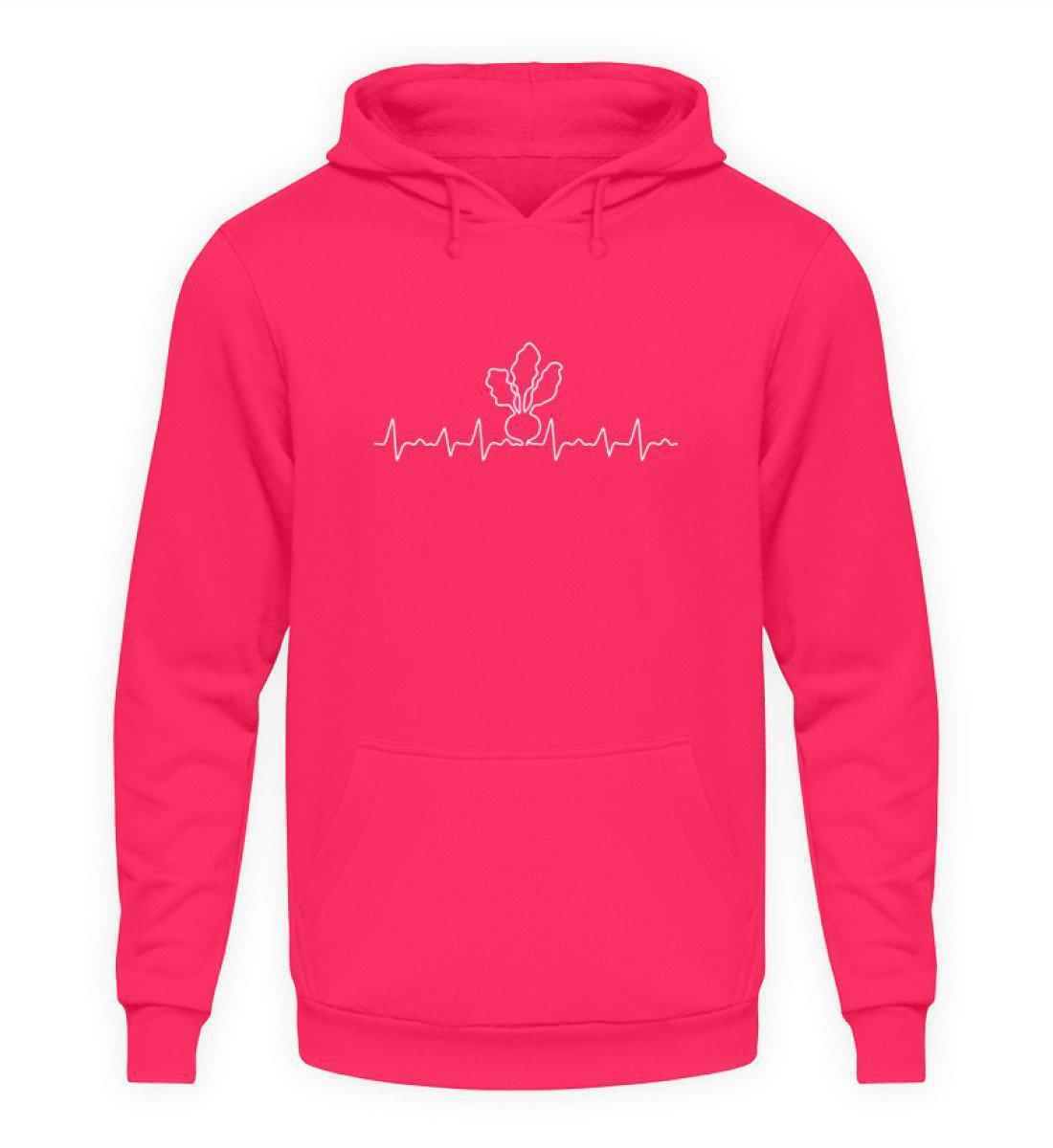 Heartbeat Zuckerrübe · Unisex Kapuzenpullover Hoodie-Unisex Hoodie-Hot Pink-S-Agrarstarz