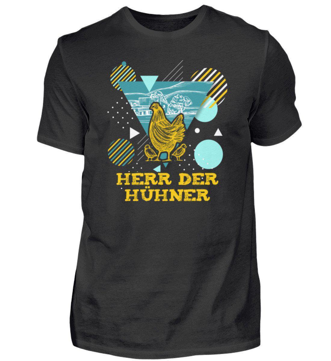 Herr der Hühner Geometric · Herren T-Shirt-Herren Basic T-Shirt-Black-S-Agrarstarz