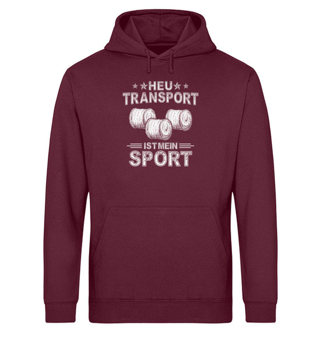 Heu Transport Sport · Unisex Organic Hoodie-Drummer Hoodie ST/ST-Burgundy-XS-Agrarstarz