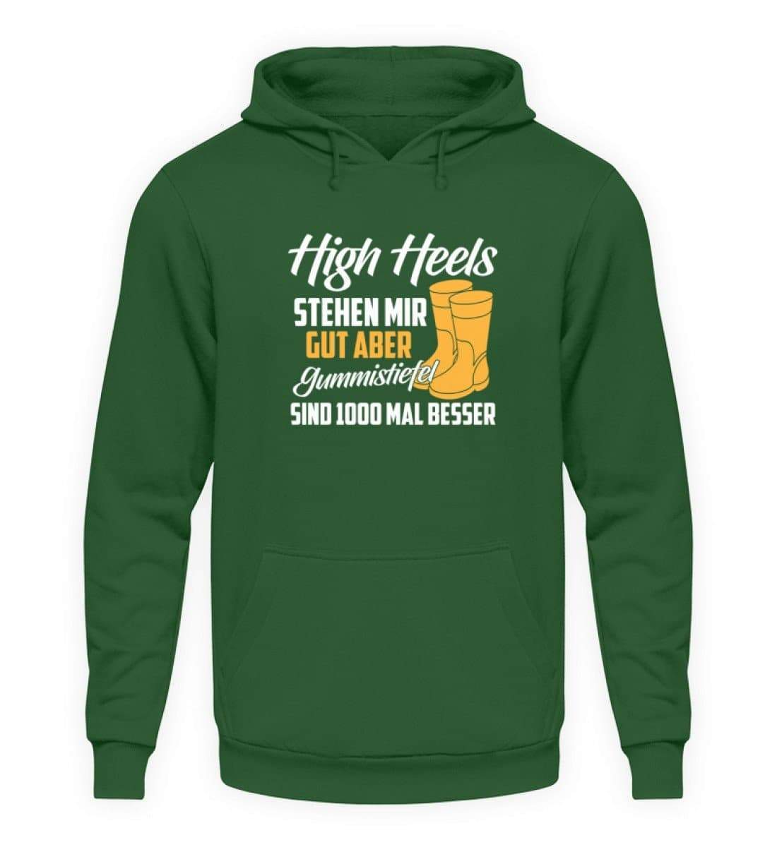High Heels stehen mir gut · Unisex Kapuzenpullover Hoodie-Unisex Hoodie-Bottle Green-L-Agrarstarz