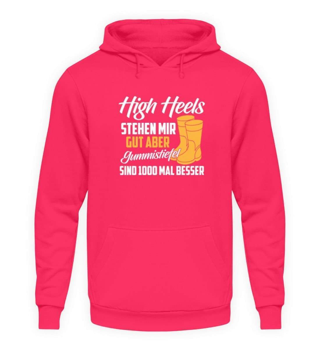 High Heels stehen mir gut · Unisex Kapuzenpullover Hoodie-Unisex Hoodie-Hot Pink-L-Agrarstarz