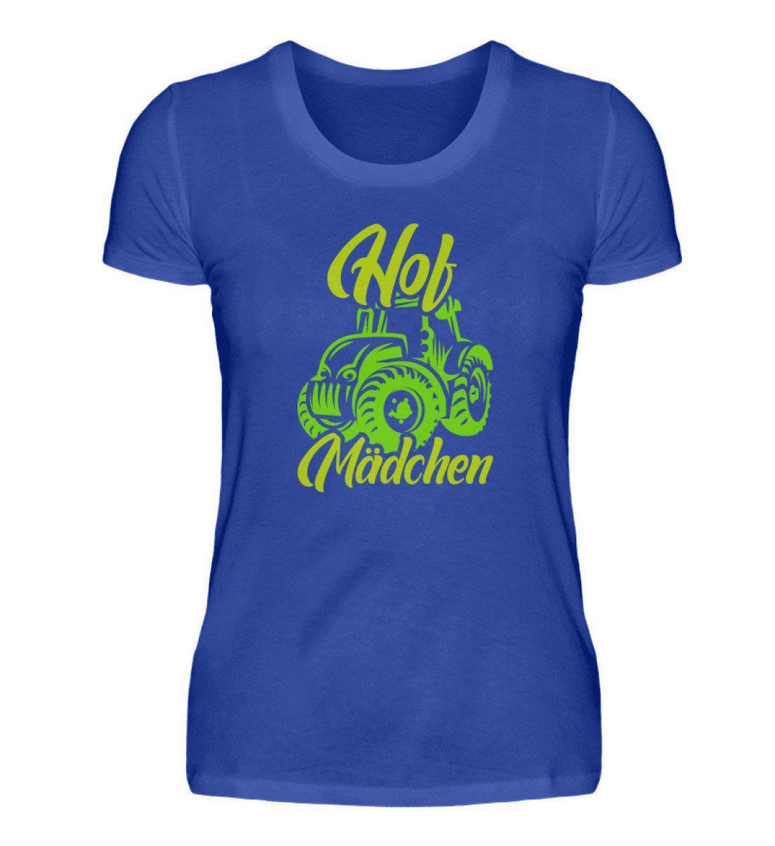 Hof Mädchen · Damen T-Shirt-Damen Basic T-Shirt-Neon Blue-S-Agrarstarz