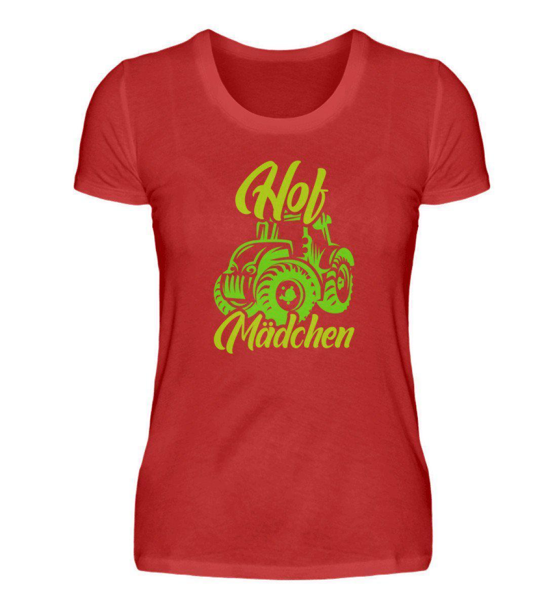 Hof Mädchen · Damen T-Shirt-Damen Basic T-Shirt-Red-S-Agrarstarz