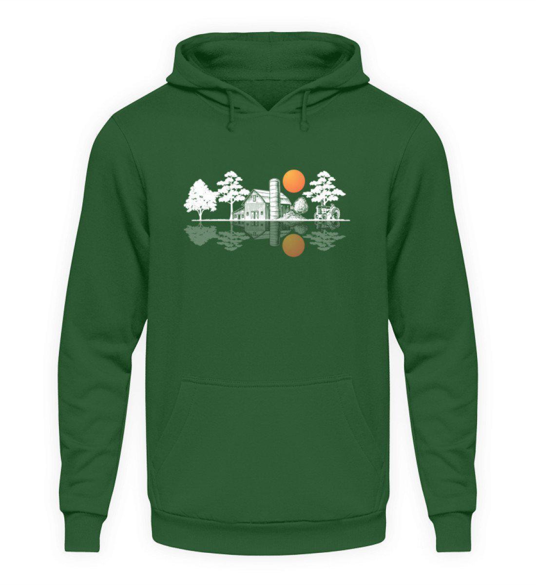 Hof Skyline · Unisex Kapuzenpullover Hoodie-Unisex Hoodie-Bottle Green-L-Agrarstarz