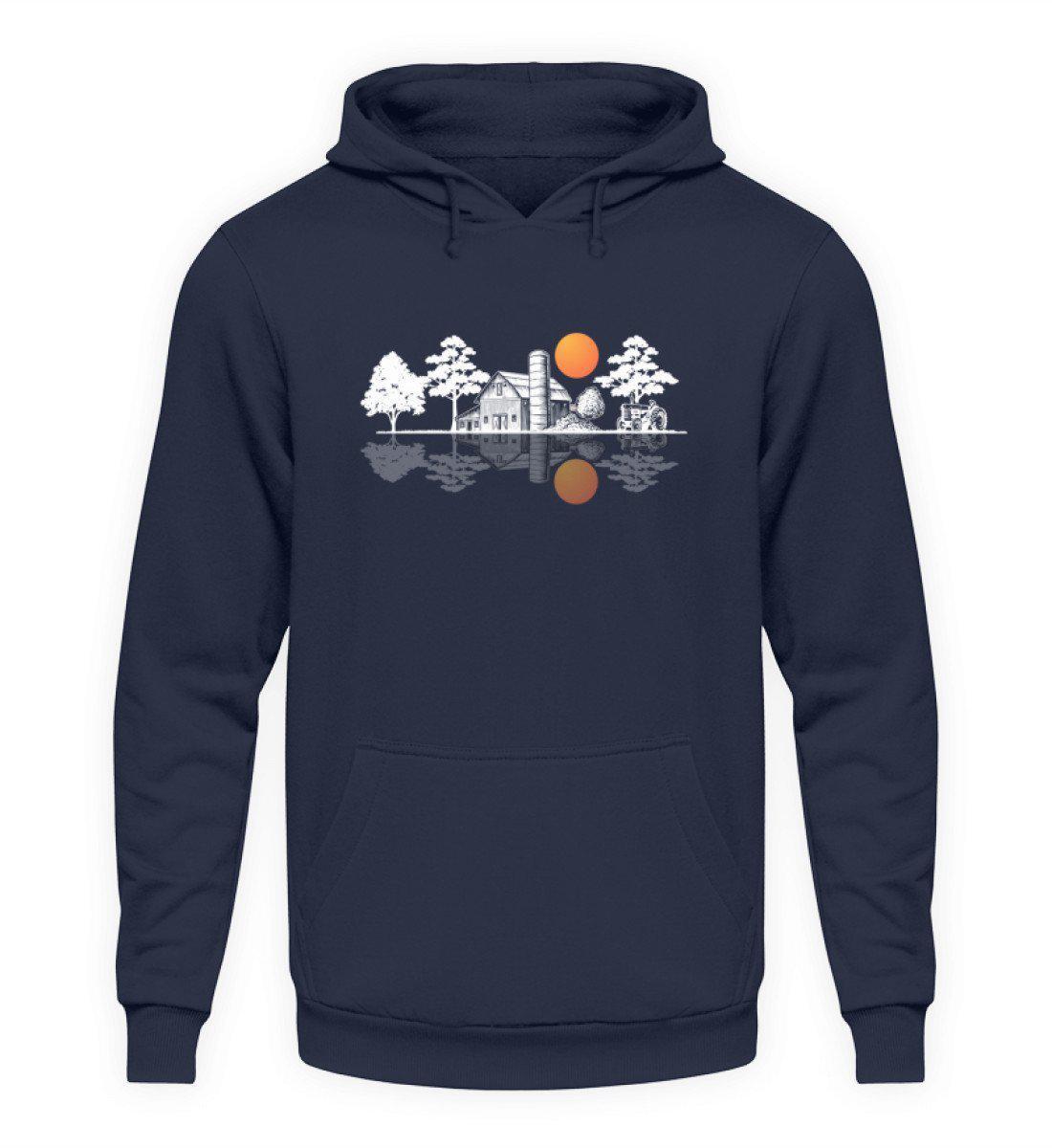 Hof Skyline · Unisex Kapuzenpullover Hoodie-Unisex Hoodie-Oxford Navy-L-Agrarstarz
