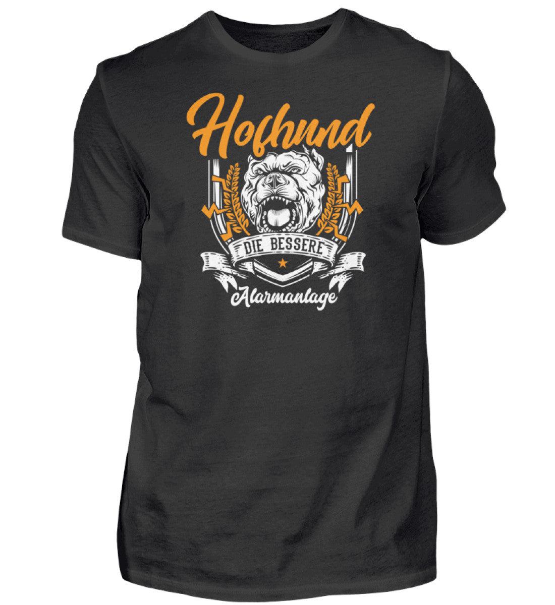 Hofhund bessere Alarmanlage · Herren T-Shirt-Herren Basic T-Shirt-Black-S-Agrarstarz