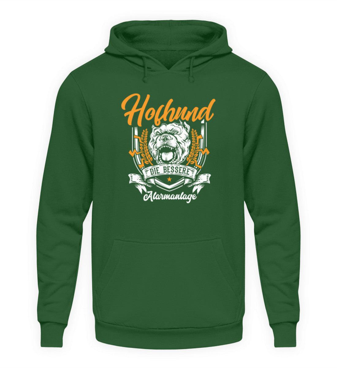 Hofhund bessere Alarmanlage · Unisex Kapuzenpullover Hoodie-Unisex Hoodie-Bottle Green-S-Agrarstarz
