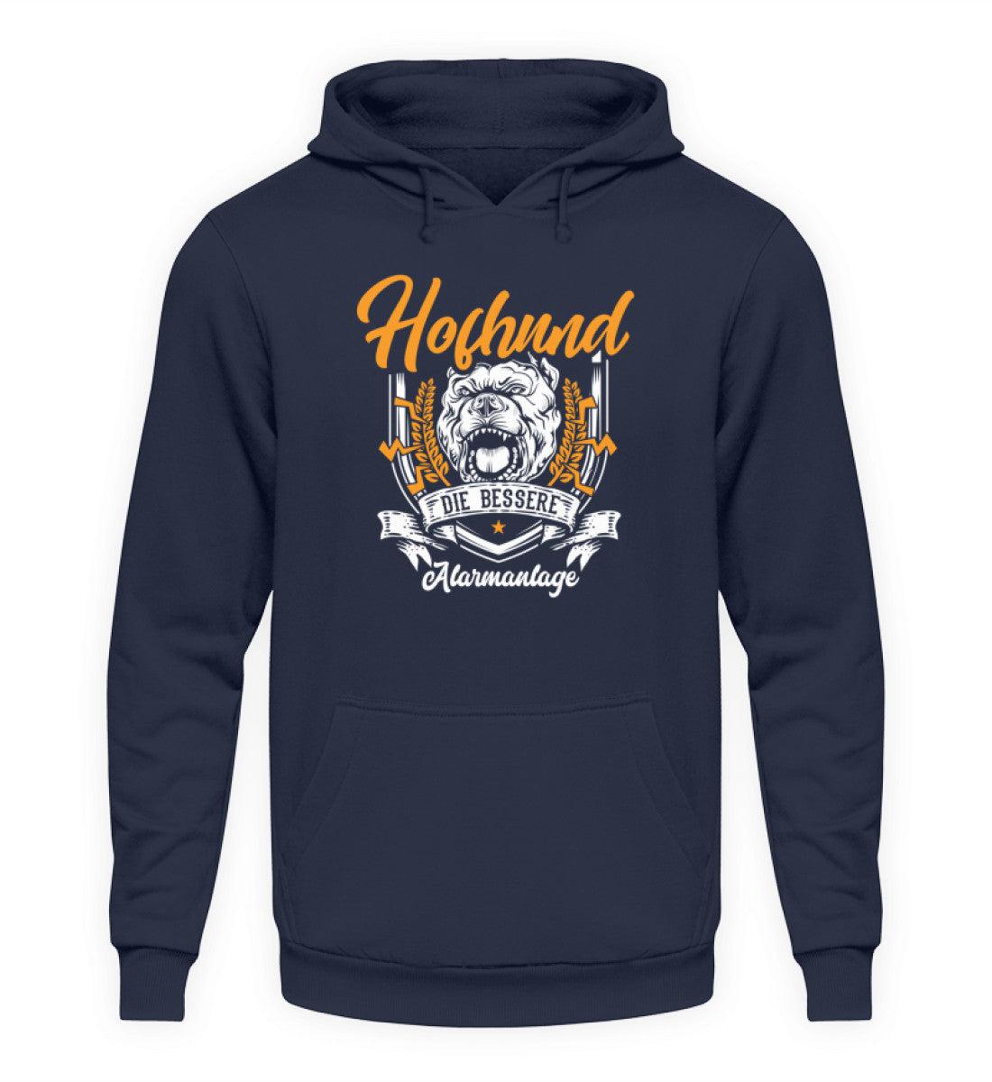 Hofhund bessere Alarmanlage · Unisex Kapuzenpullover Hoodie-Unisex Hoodie-Oxford Navy-S-Agrarstarz