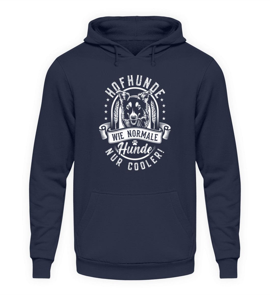 Hofhunde sind cooler · Unisex Kapuzenpullover Hoodie-Unisex Hoodie-Oxford Navy-S-Agrarstarz