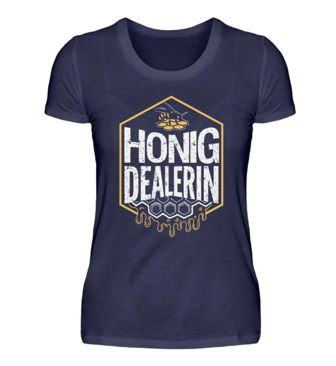 Honig Dealerin · Damen T-Shirt-Damen Basic T-Shirt-Navy-S-Agrarstarz