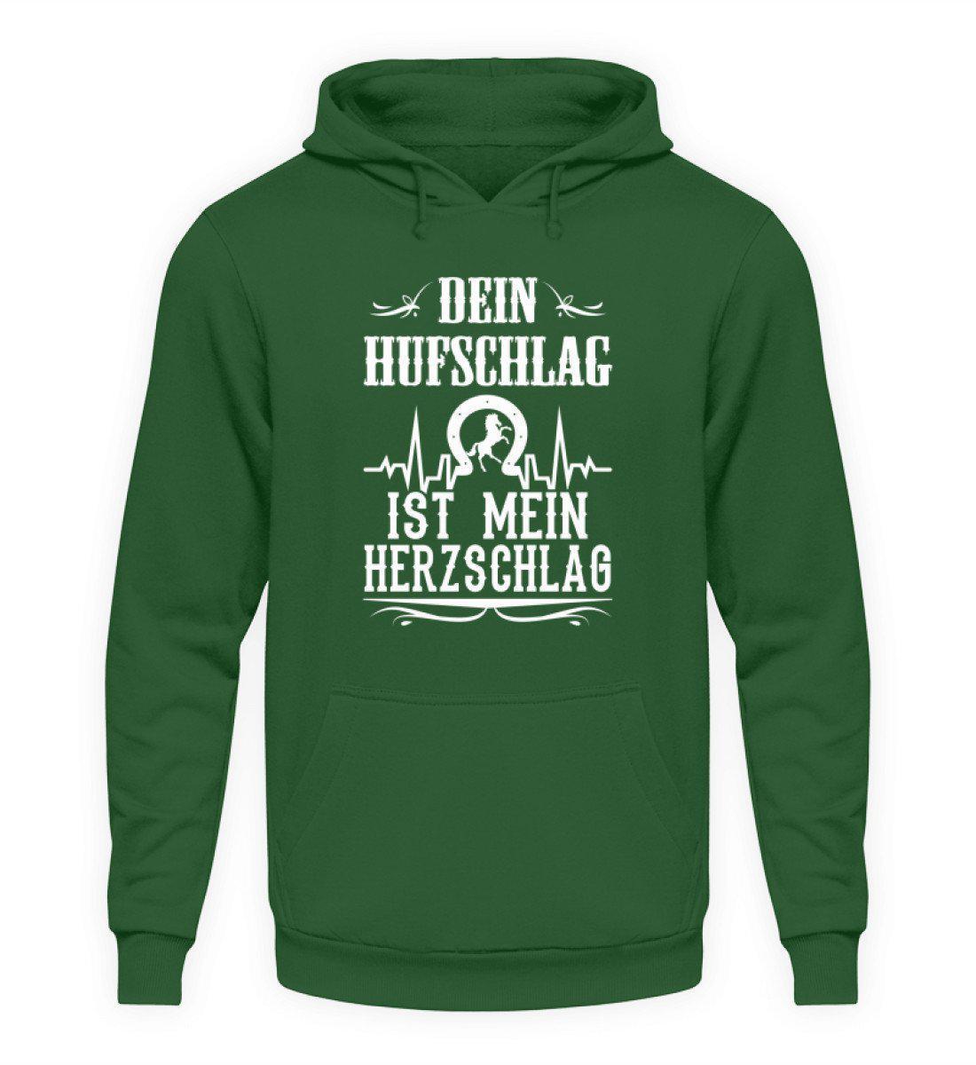 Hufschlag Herzschlag · Unisex Kapuzenpullover Hoodie-Unisex Hoodie-Bottle Green-S-Agrarstarz