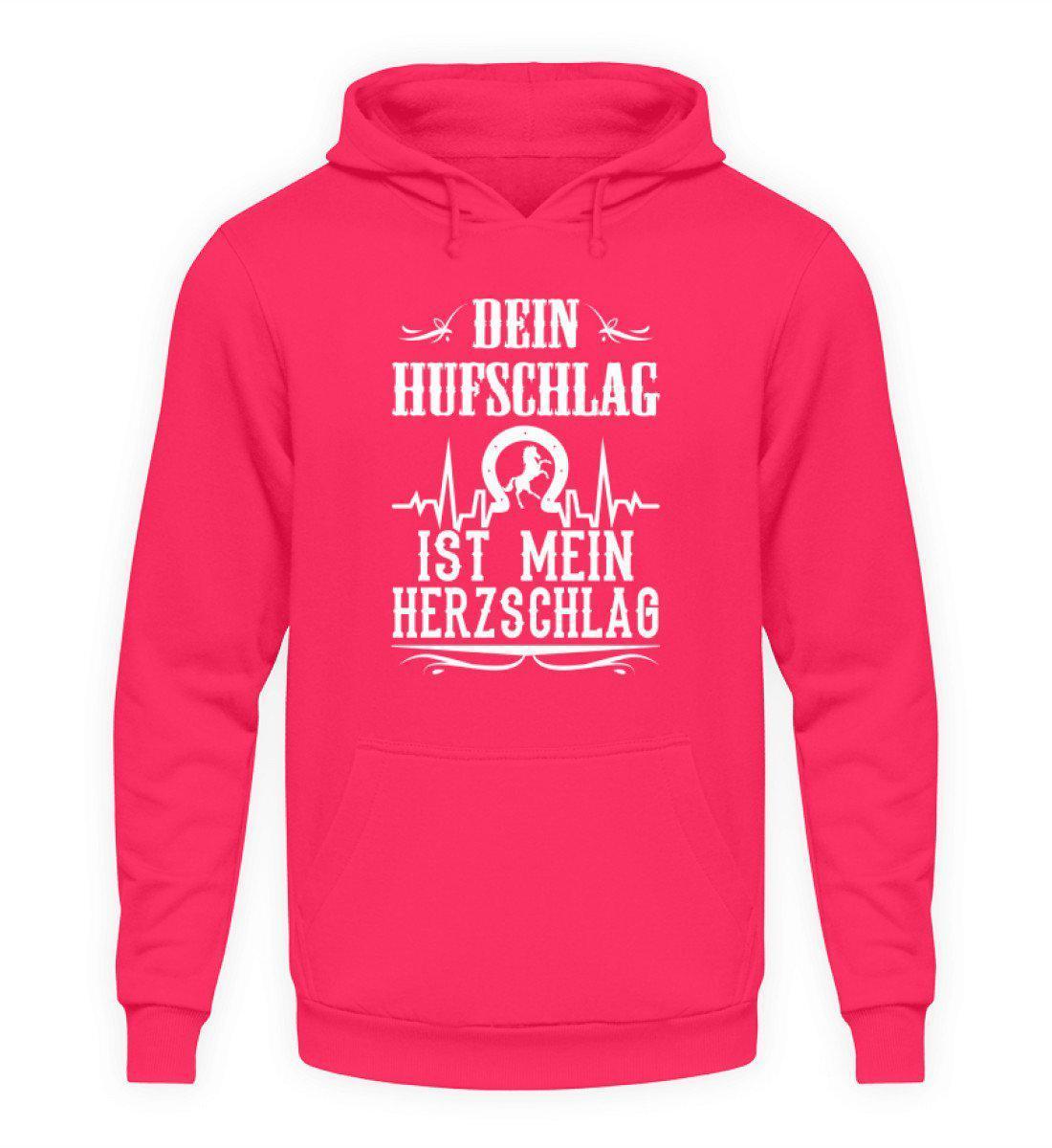 Hufschlag Herzschlag · Unisex Kapuzenpullover Hoodie-Unisex Hoodie-Hot Pink-S-Agrarstarz