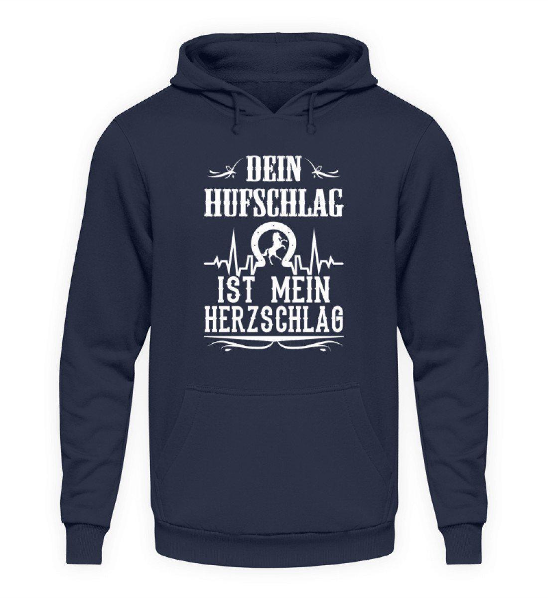 Hufschlag Herzschlag · Unisex Kapuzenpullover Hoodie-Unisex Hoodie-Oxford Navy-S-Agrarstarz
