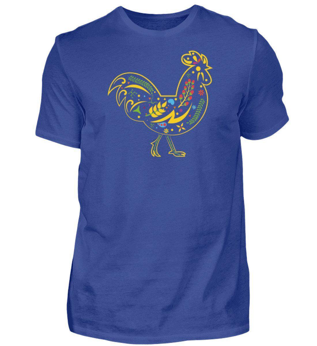 Huhn Colourful · Herren T-Shirt-Herren Basic T-Shirt-Royal Blue-S-Agrarstarz
