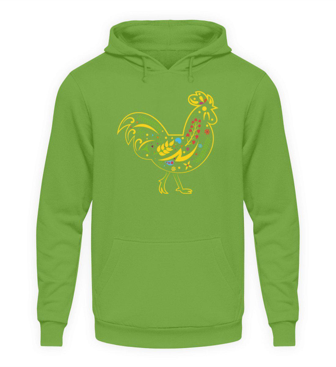Huhn Colourful · Unisex Kapuzenpullover Hoodie-Unisex Hoodie-LimeGreen-L-Agrarstarz
