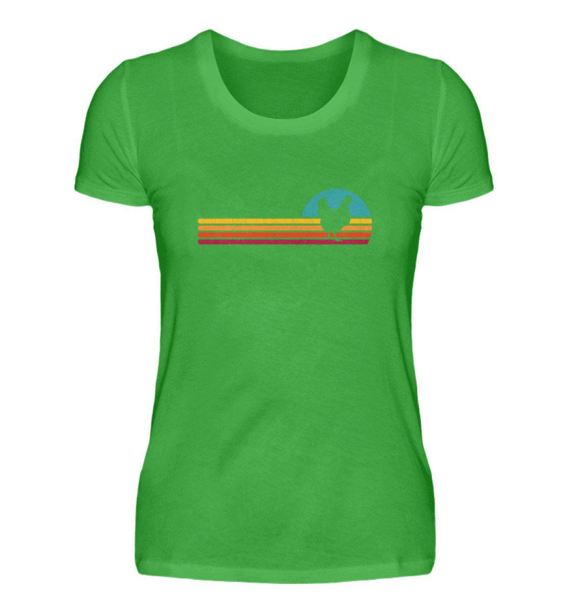 Huhn Retro · Damen T-Shirt-Damen Basic T-Shirt-Green Apple-S-Agrarstarz