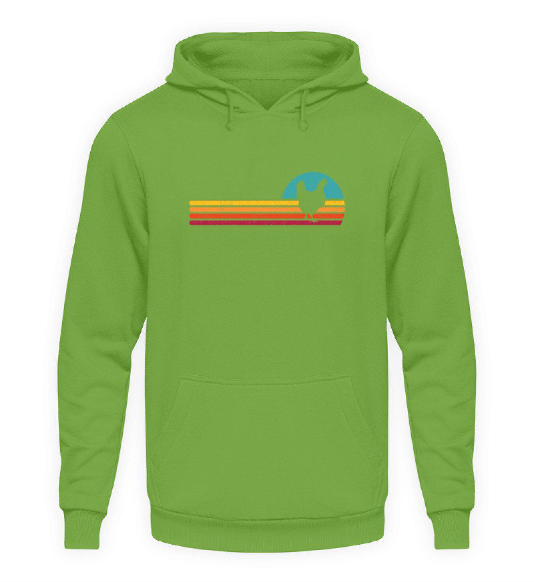 Huhn Retro · Unisex Kapuzenpullover Hoodie-Unisex Hoodie-LimeGreen-S-Agrarstarz