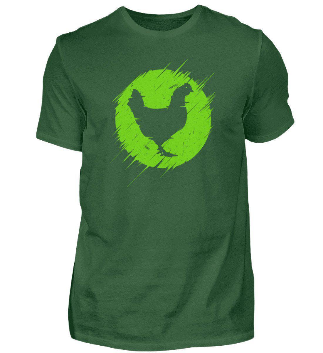 Huhn simple · Herren T-Shirt-Herren Basic T-Shirt-Bottle Green-S-Agrarstarz
